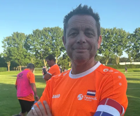 Jan als speler van TeamNL